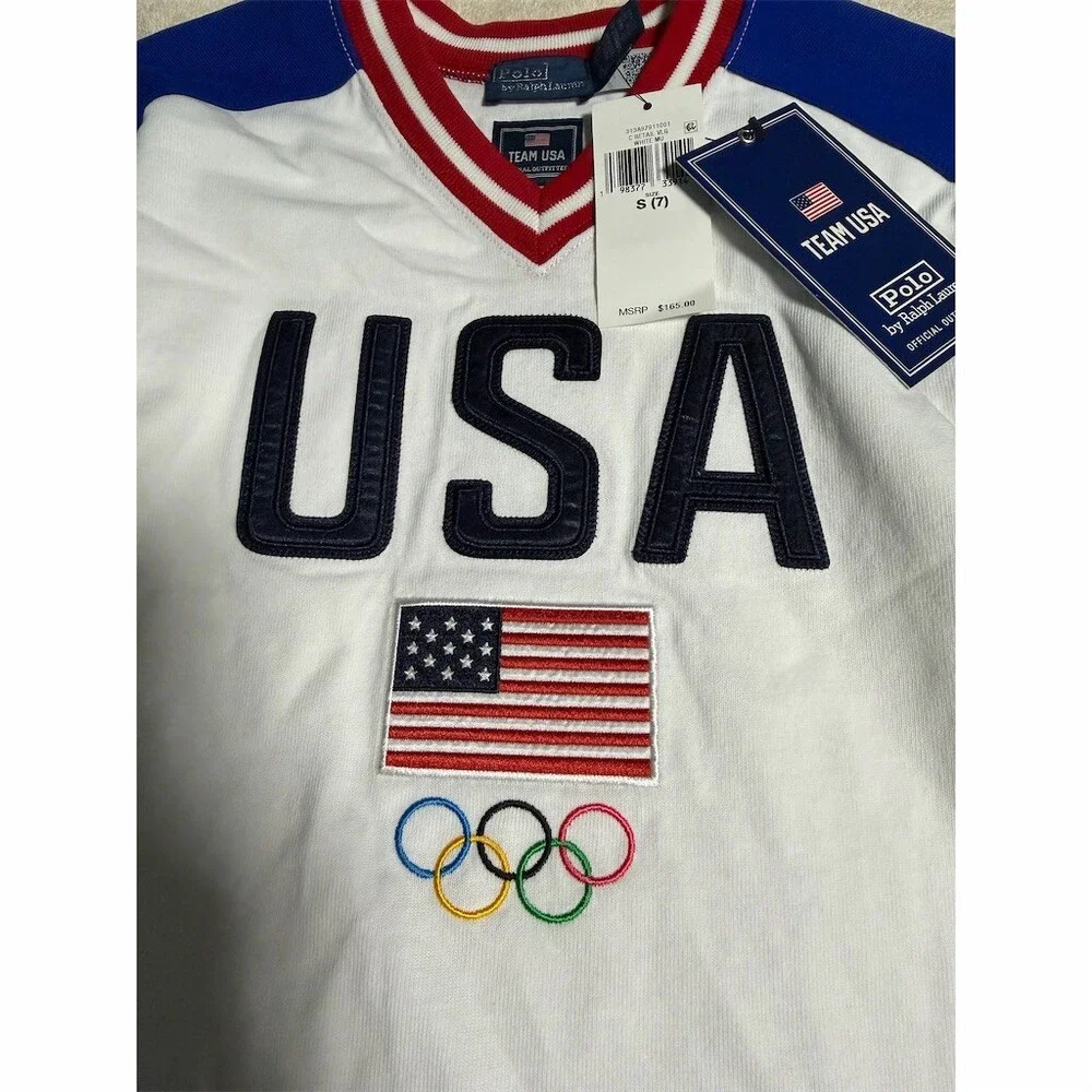 Polo Ralph Lauren Girls' Team USA Cotton Jersey Dress US Size 7